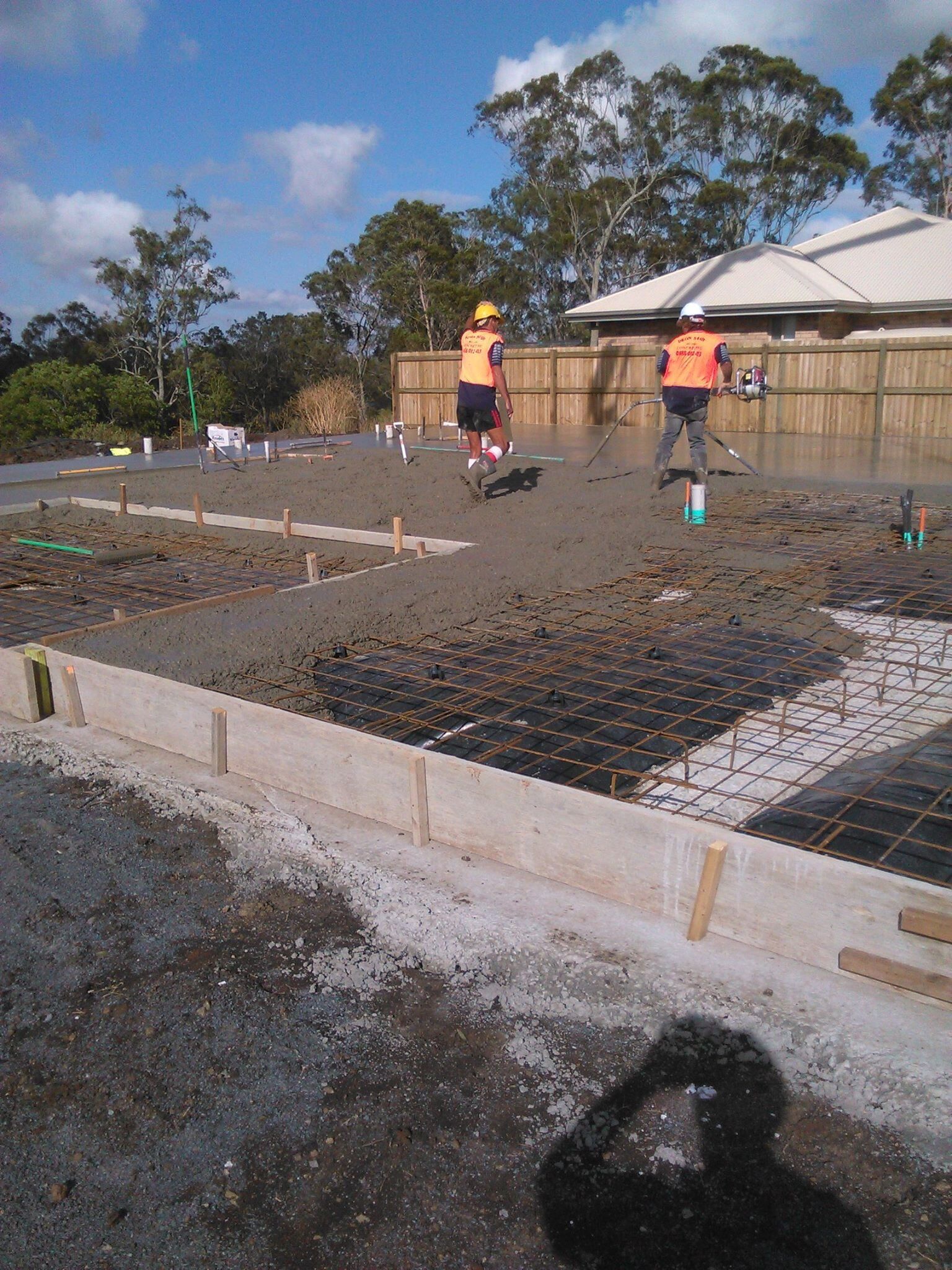 Finished concrete driveway in Toowoomba