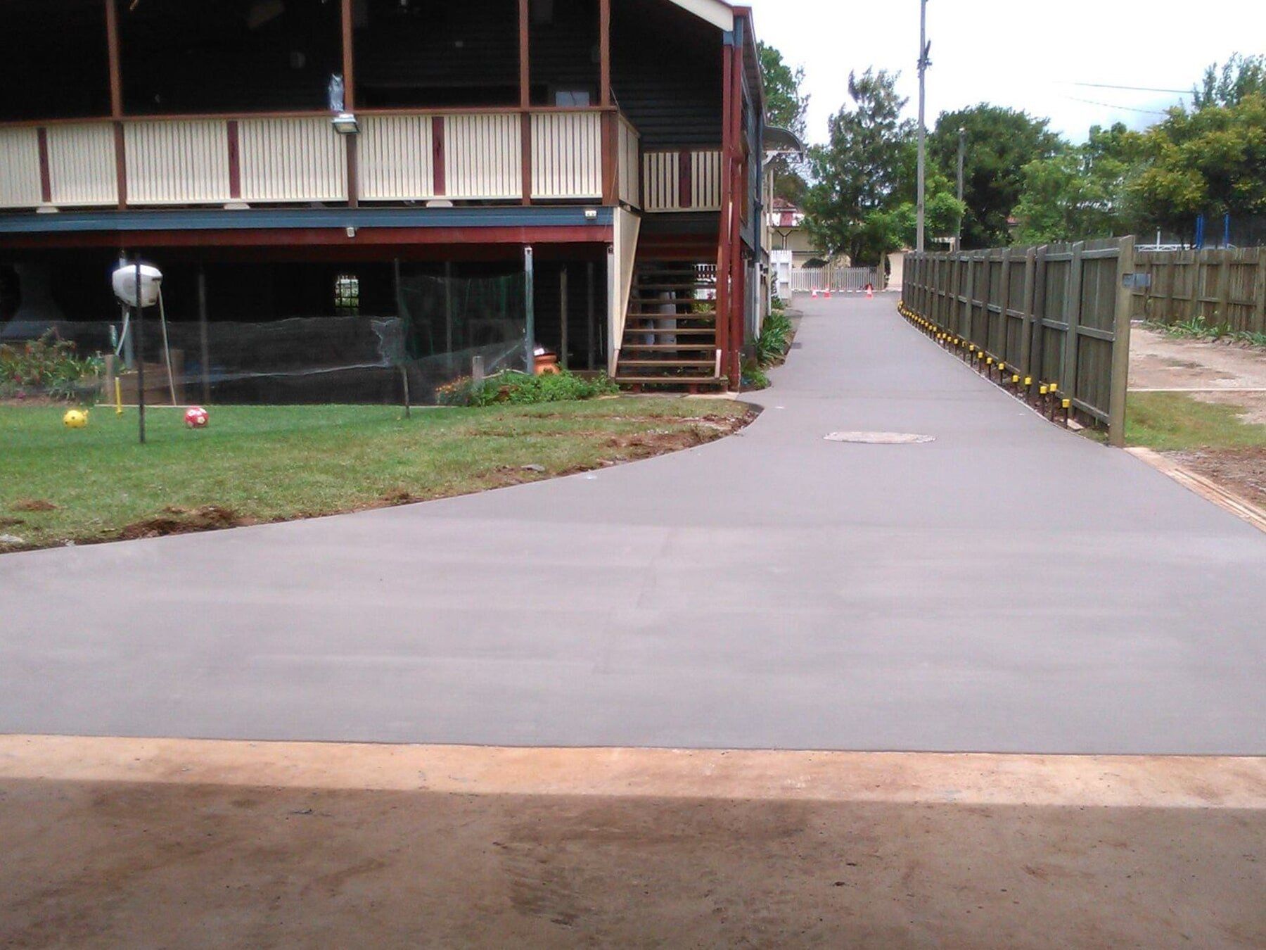 Concrete pour in progress